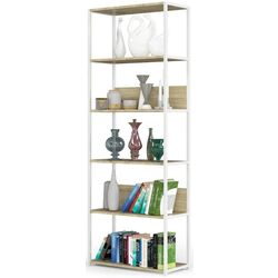 Etajera Akord Loft 70 6P (White/Artisan Oak) Thumb