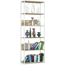 Etajera Akord Loft 70 6P (White/Artisan Oak) Thumb