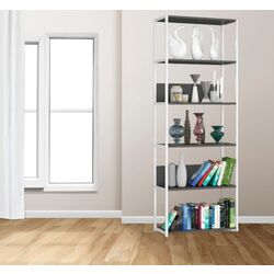 Etajera Akord Loft 70 6P (White/Black)