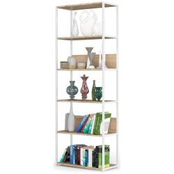 Etajera Akord Loft 70 6P (White/Sonoma Oak) Thumb