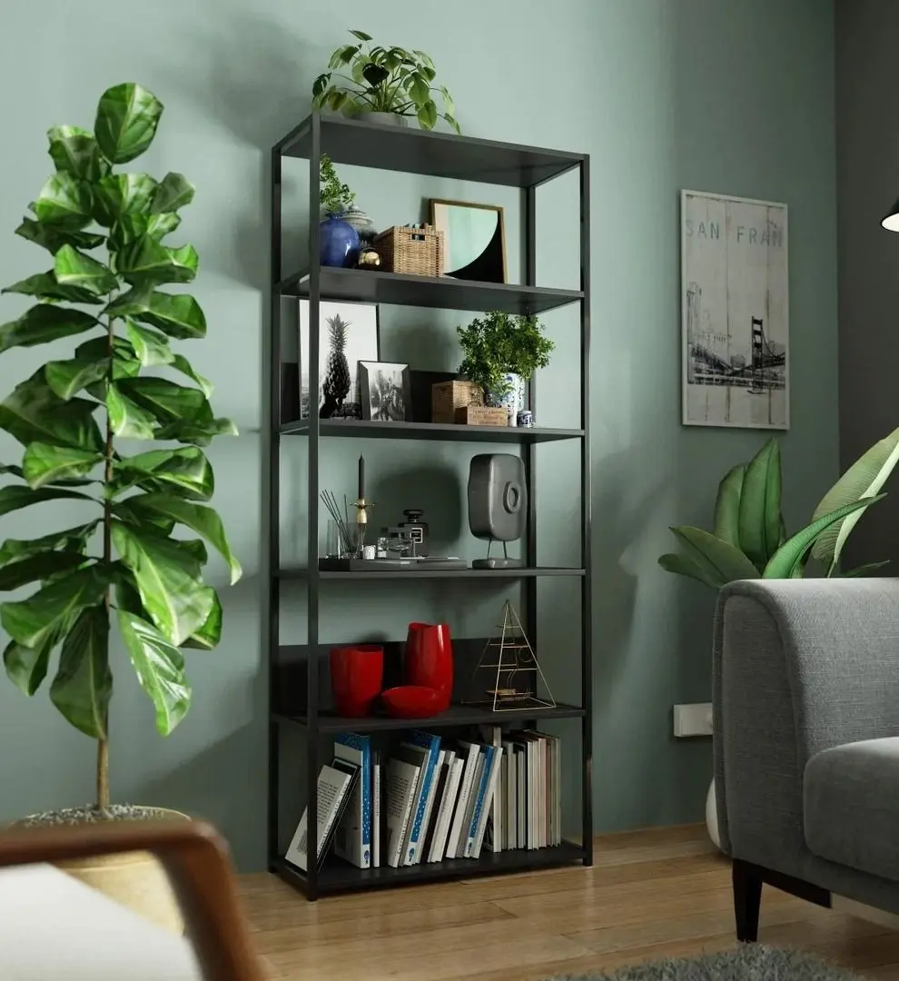 Etajera Akord Loft 80 6P (Black)