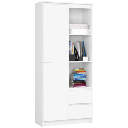 Стеллаж Akord R11 R80 1D 2SZ (White) Thumb