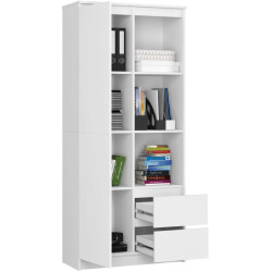 Стеллаж Akord R11 R80 1D 2SZ (White) Thumb