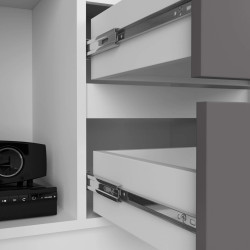 Etajera Akord R11 R80 1D 2SZ (White/Graphite Grey) Thumb