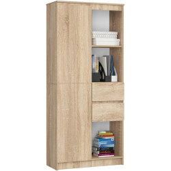 Стеллаж Akord R15 R80 1D 2SZ CLP PK (Sonoma Oak) Thumb