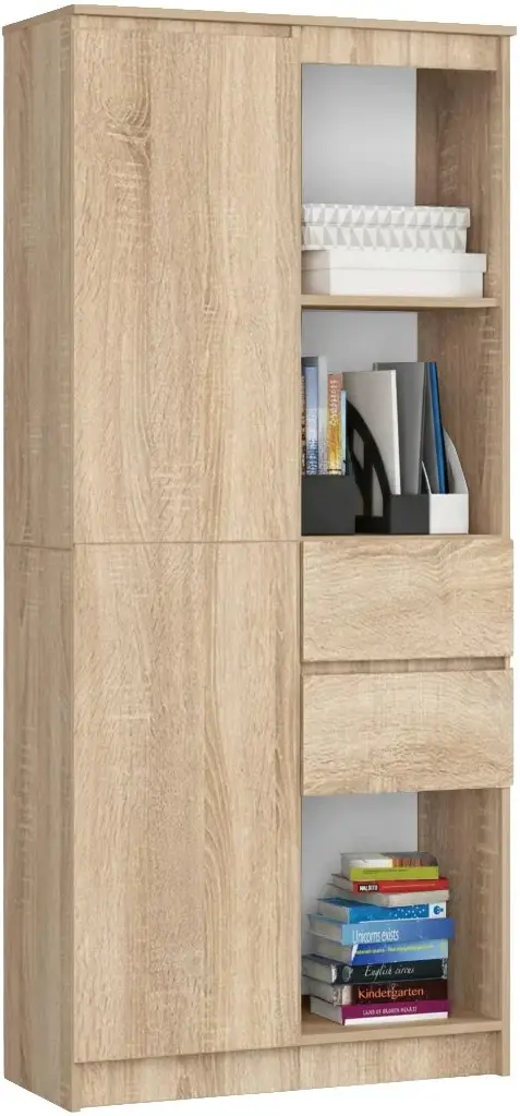 Стеллаж Akord R15 R80 1D 2SZ CLP PK (Sonoma Oak) - 2