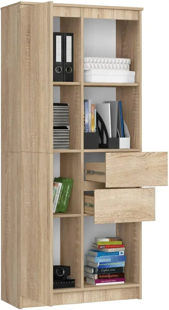 Стеллаж Akord R15 R80 1D 2SZ CLP PK (Sonoma Oak) - 3