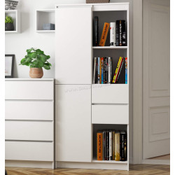 Стеллаж Akord R15 R80 1D 2SZ (White)