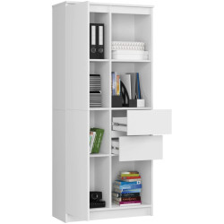 Стеллаж Akord R15 R80 1D 2SZ (White) Thumb