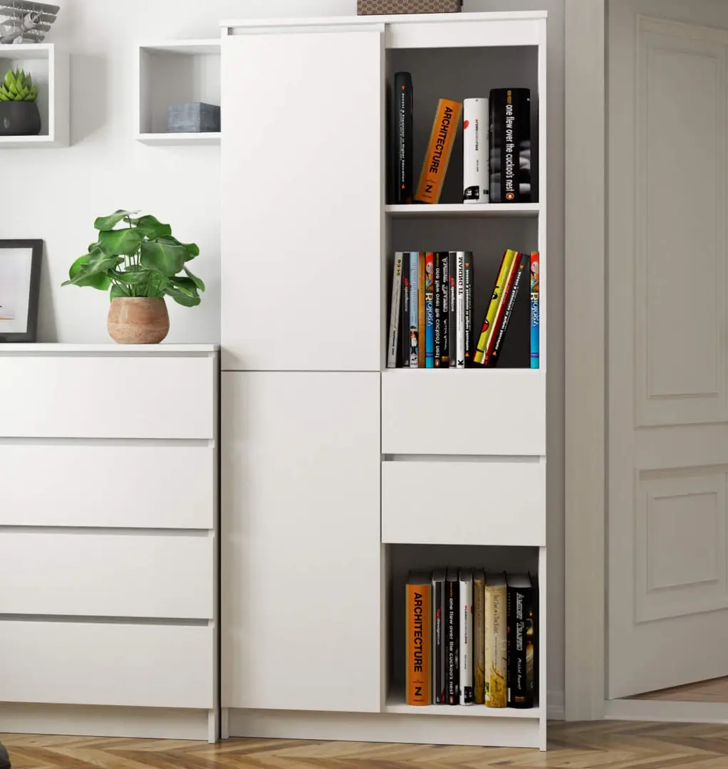 Стеллаж Akord R15 R80 1D 2SZ (White)