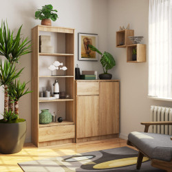 Etajera Akord R60 1SZ 4P (Sonoma Oak) Thumb