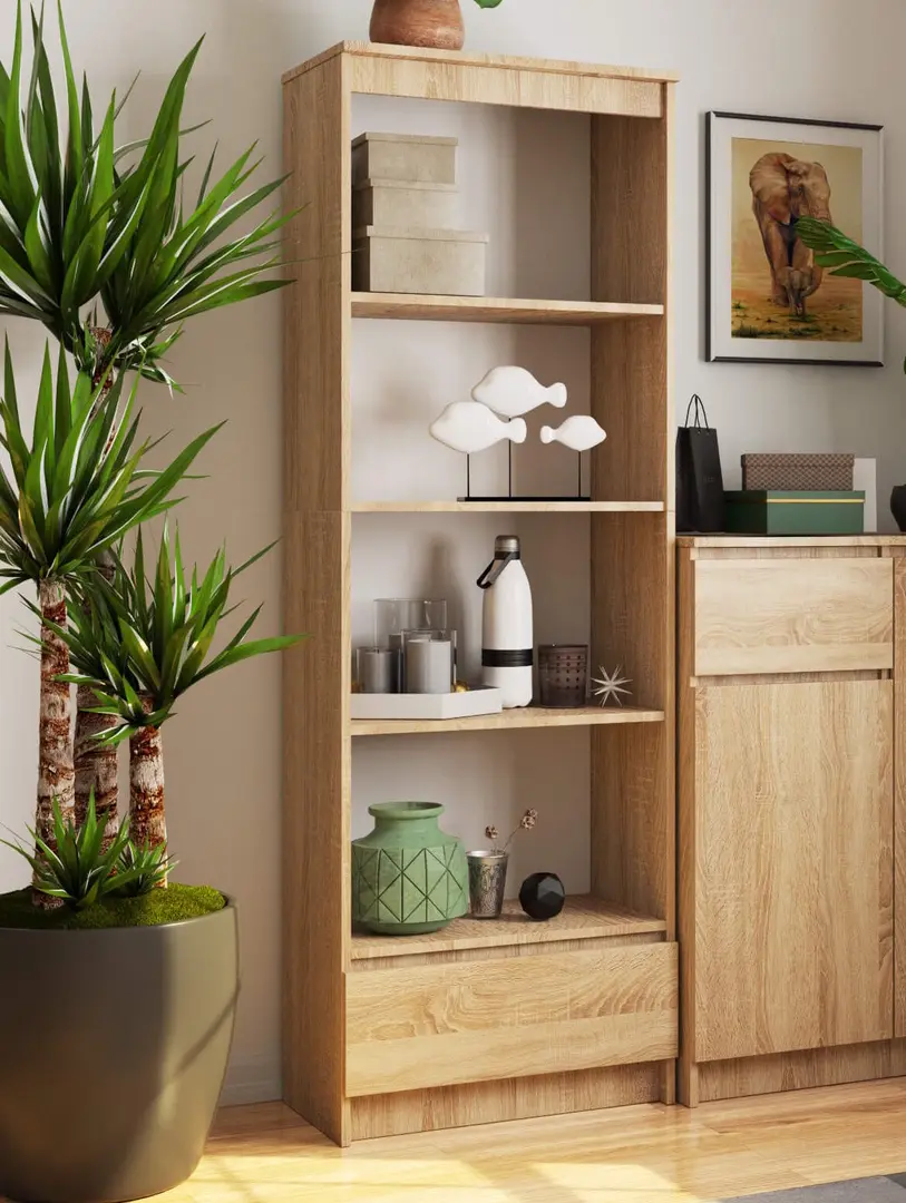 Etajera Akord R60 1SZ 4P (Sonoma Oak)