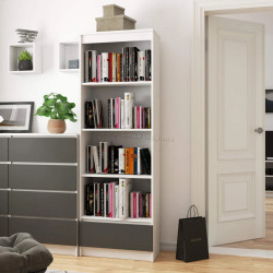 Стеллаж Akord R60 1SZ4P CLP PK (White/Graphite Grey)