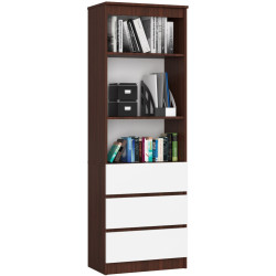 Стеллаж Akord R60 3SZ 2P CLP PK (Wenge/White) Thumb
