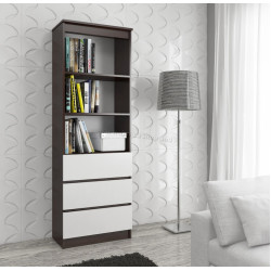 Стеллаж Akord R60 3SZ 2P CLP PK (Wenge/White)