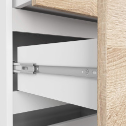 Etajera Akord R60 3SZ 2P (White/Sonoma Oak) Thumb