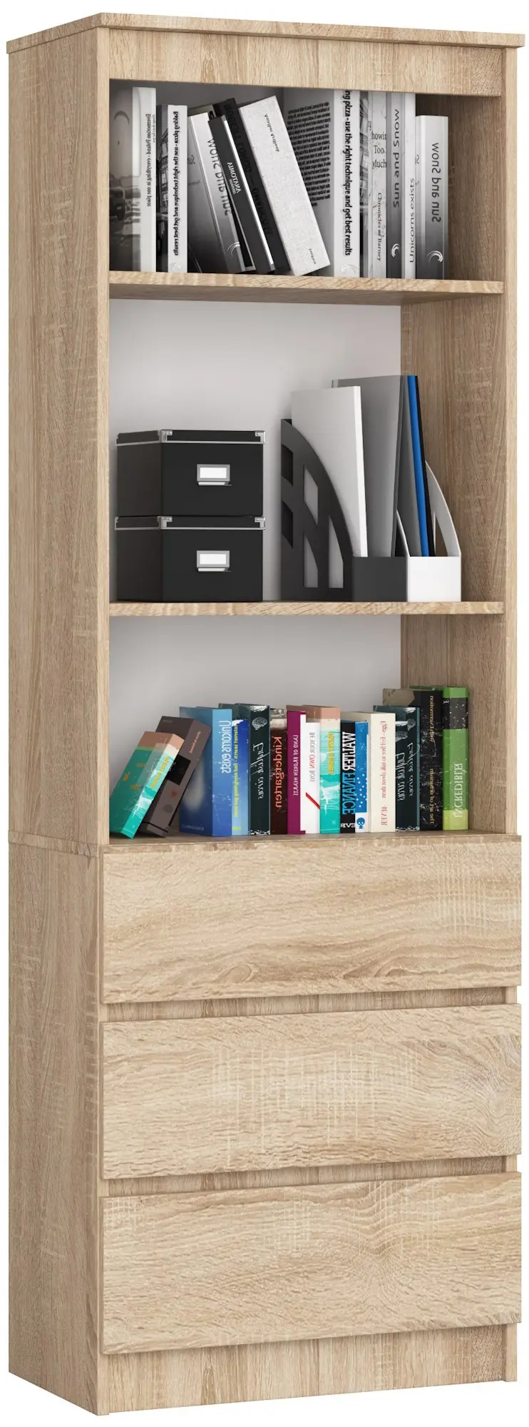 Etajera Akord R60 3SZ (Sonoma Oak)