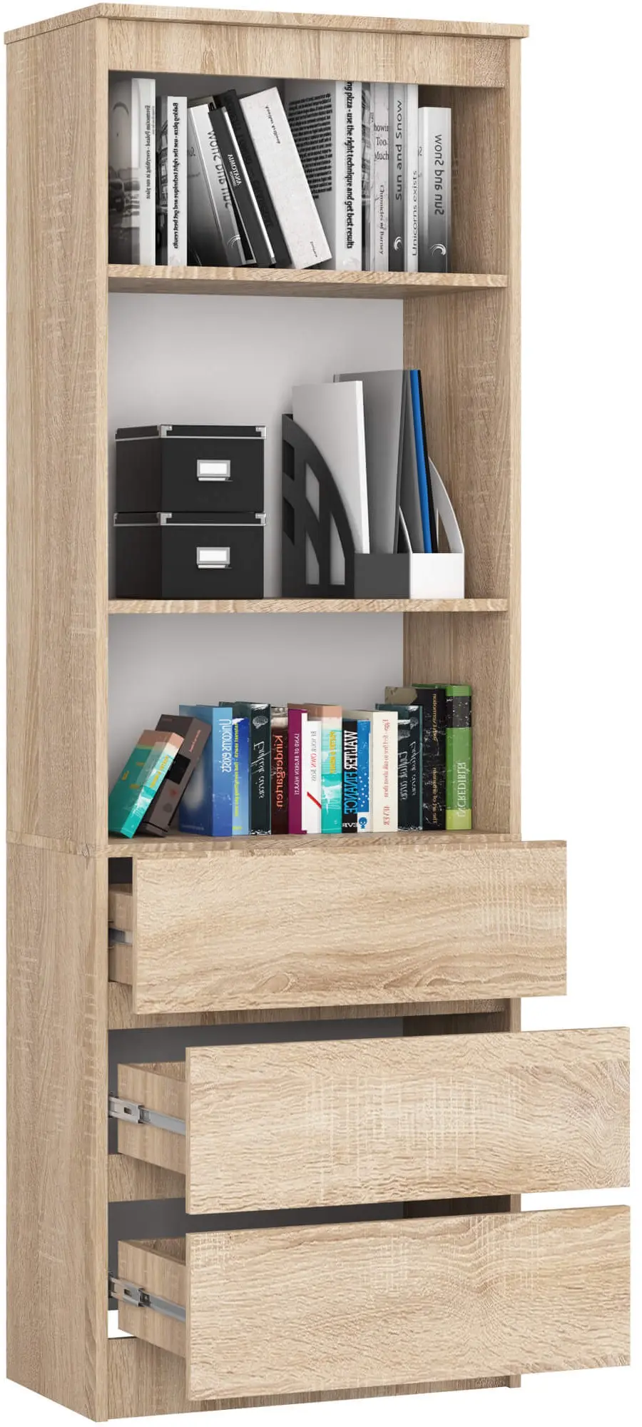 Etajera Akord R60 3SZ (Sonoma Oak)