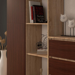 Etajera Akord R80 1D 4P (Sonoma Oak/Wenge) Thumb