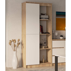 Etajera Akord R80 1D 4P (Sonoma Oak/White)