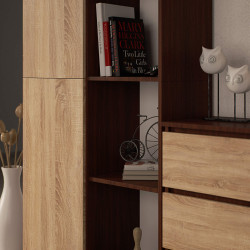 Etajera Akord R80 1D 4P (Wenge/Sonoma Oak) Thumb