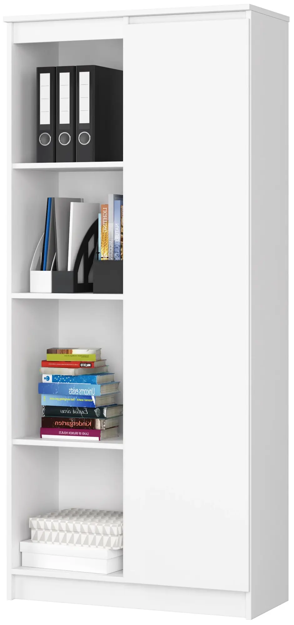 Стеллаж Akord R80 1D 4P (White)