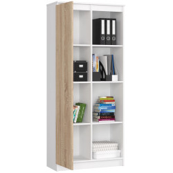 Etajera Akord R80 1D 4P (White/Sonoma Oak) Thumb