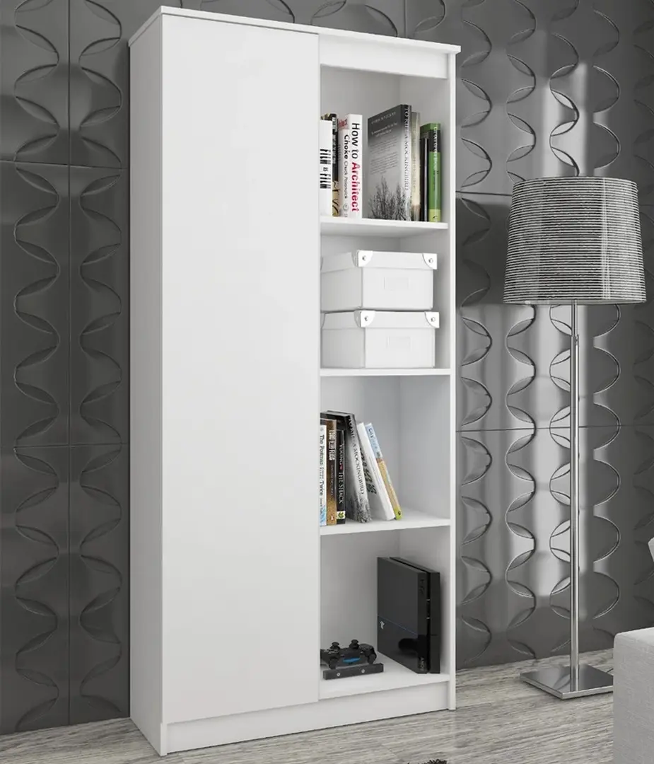 Стеллаж Akord R80 1D 4P (White)