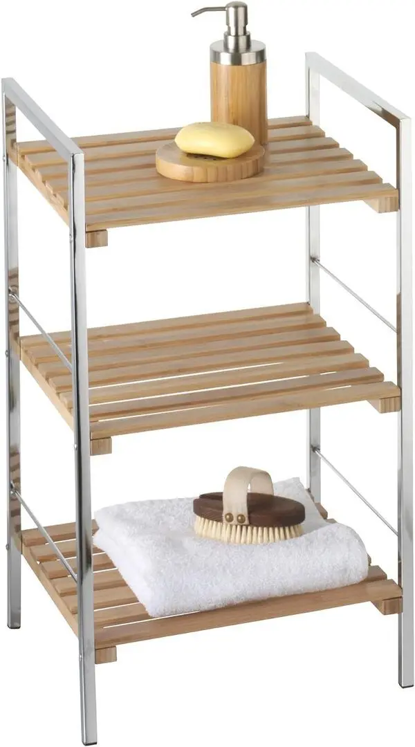 Этажерка Axentia 282138 (Bamboo/Silver)