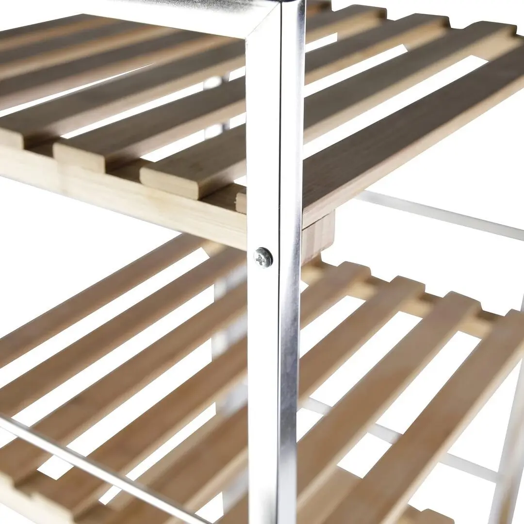 Этажерка Axentia 282138 (Bamboo/Silver)