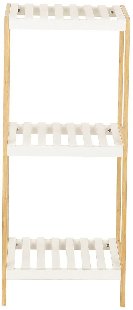 Etajera Axentia 136118 (Natural Bamboo/White)
