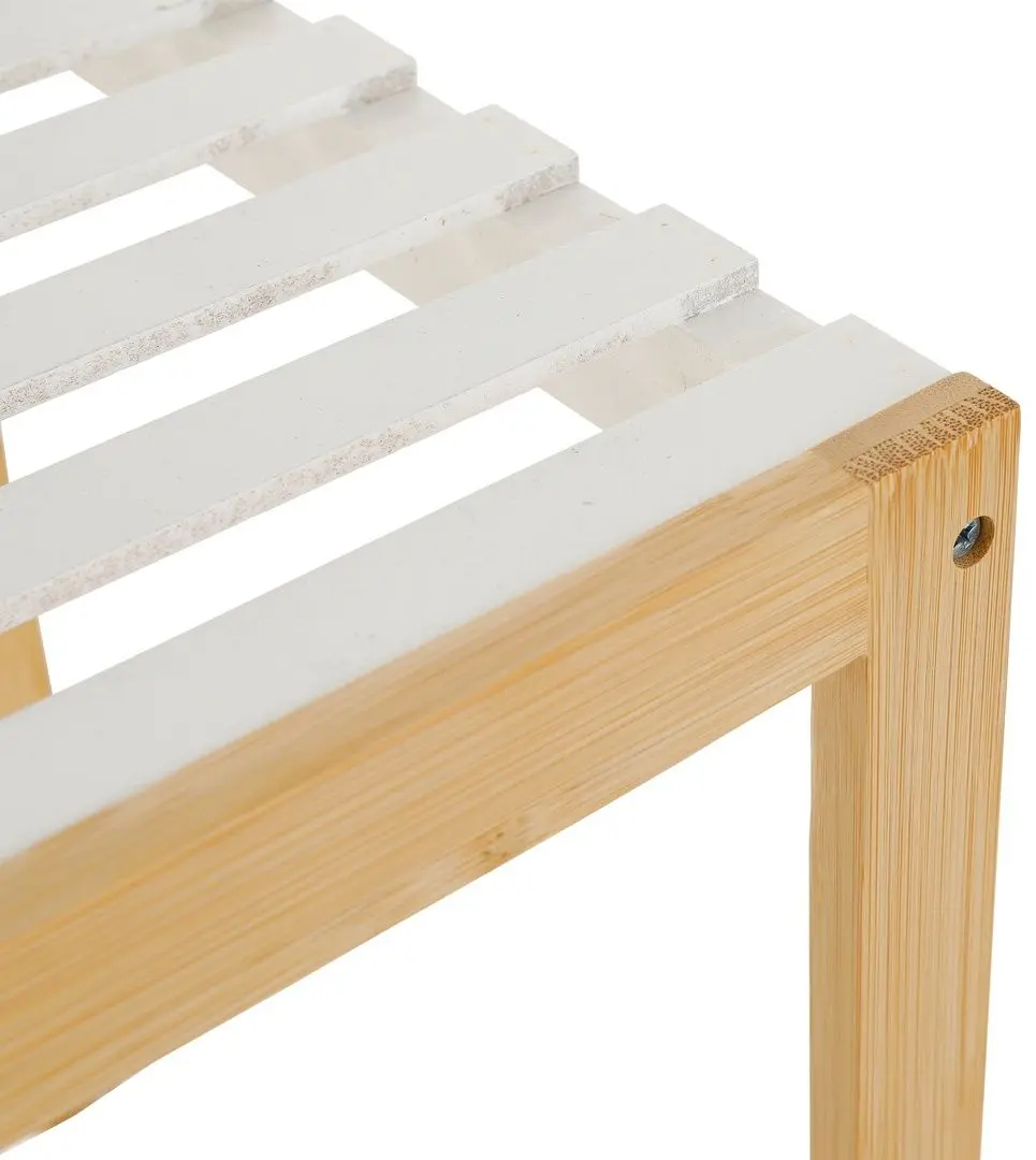 Etajera Axentia 136118 (Natural Bamboo/White)