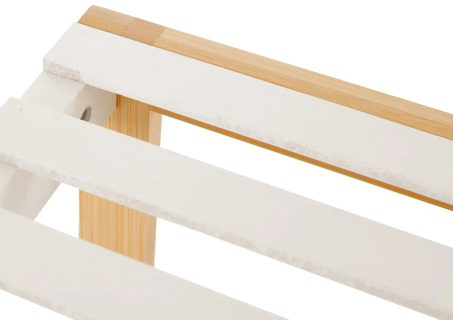 Etajera Axentia 136118 (Natural Bamboo/White)