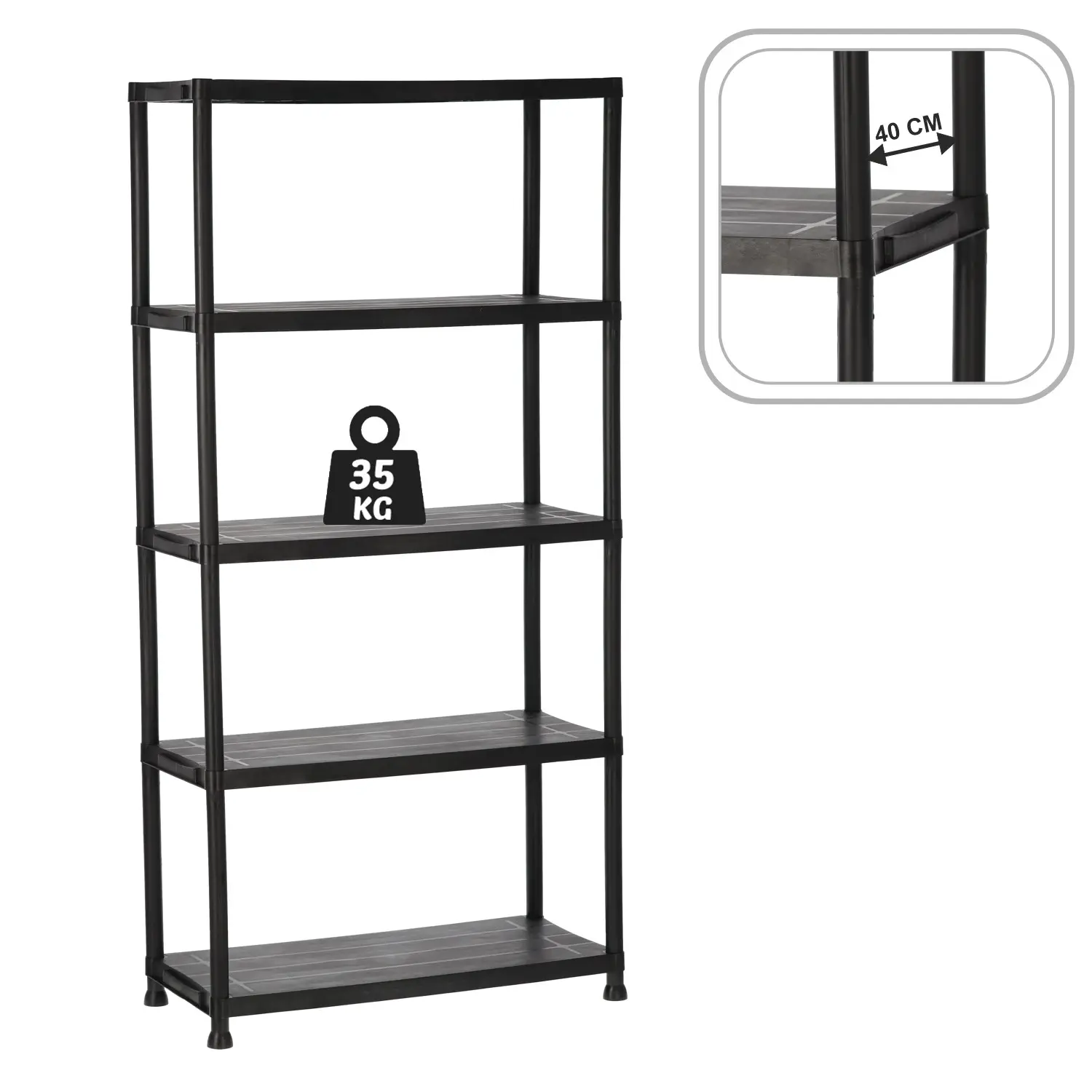 Стеллаж Chomik PWI0470 (Black) - 3