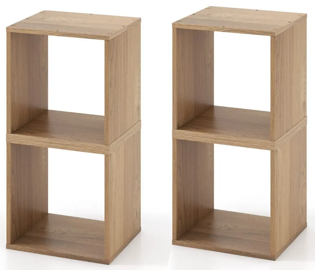 Etajera modulara Costway JV11351NA-2 (Natural)