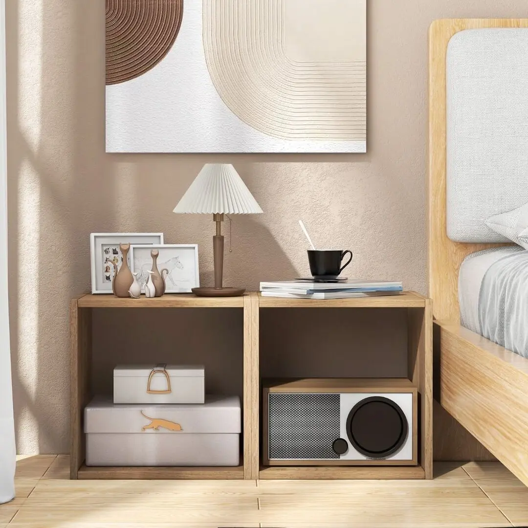 Etajera modulara Costway JV11351NA-2 (Natural)