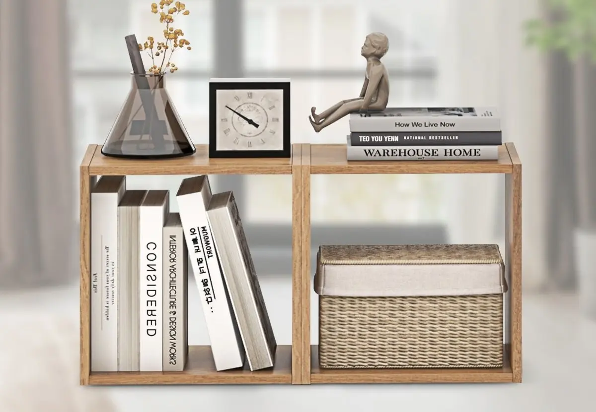 Etajera modulara Costway JV11351NA-2 (Natural)