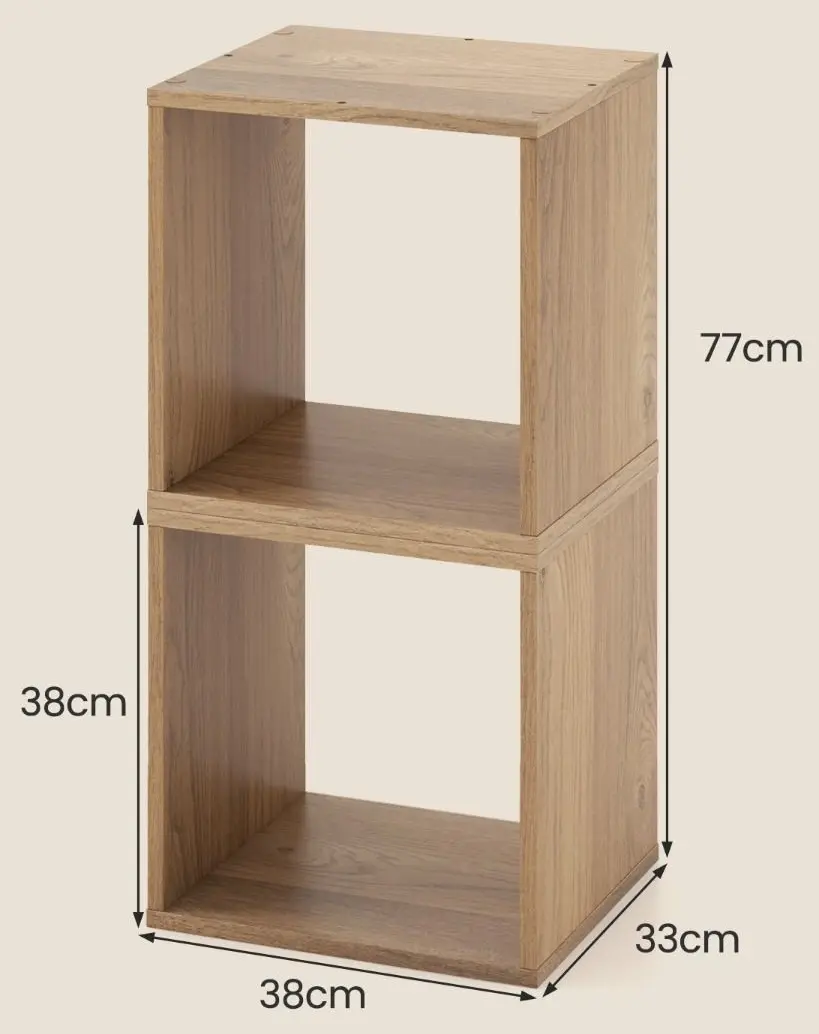 Etajera modulara Costway JV11351NA-2 (Natural)
