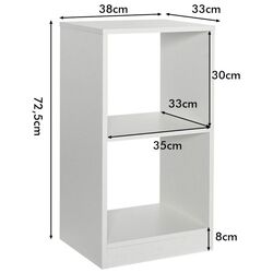 Набор стеллажей Costway CB10441WH-2 (White) Thumb