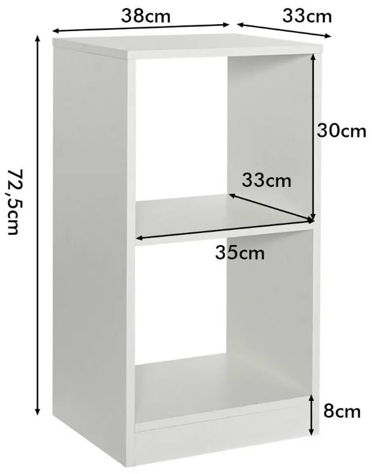 Набор стеллажей Costway CB10441WH-2 (White) - 3