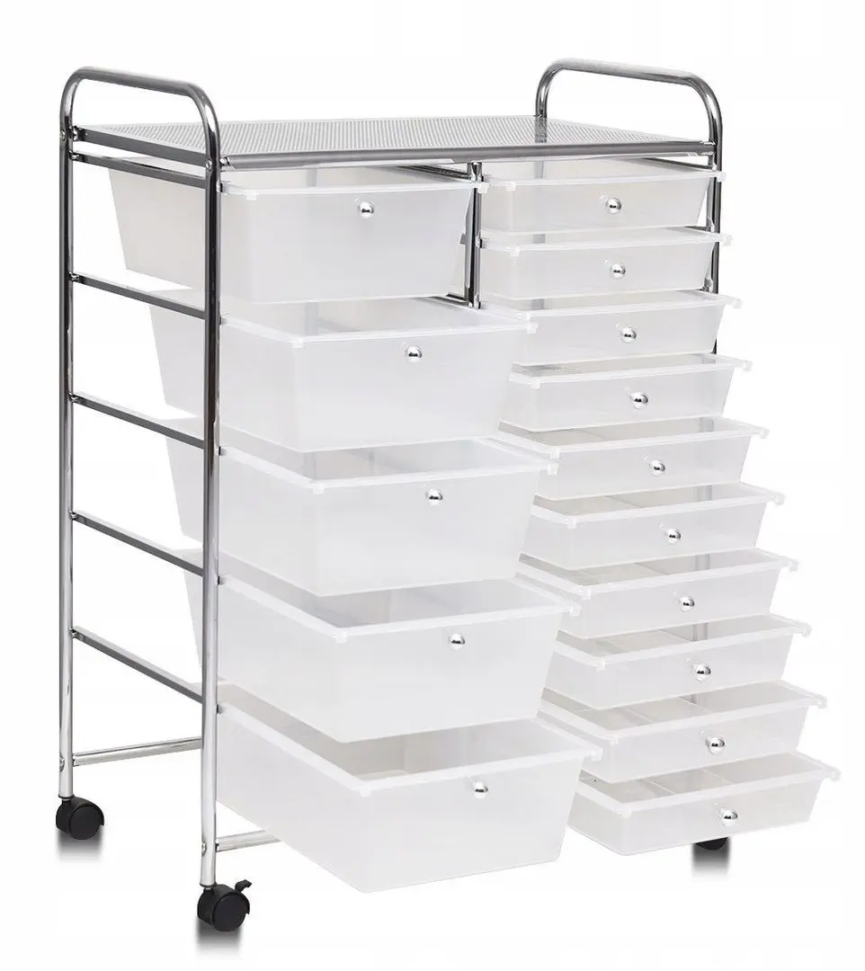 Тележка Costway HW53825CL (Transparent/Silver)