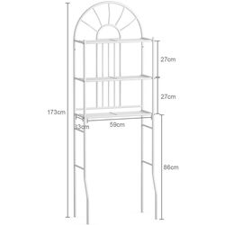 Etajera Costway BA7790 (White) Thumb
