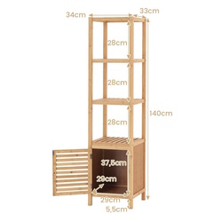 Etajera Costway BA8140NA (Natural) Thumb