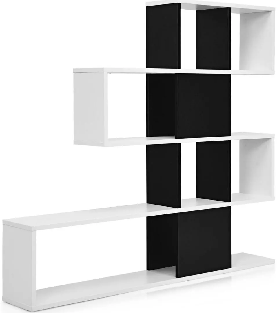 Стеллаж Costway CB10293DW (Black/White)