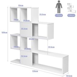 Etajera Costway CB10293WH (White) Thumb
