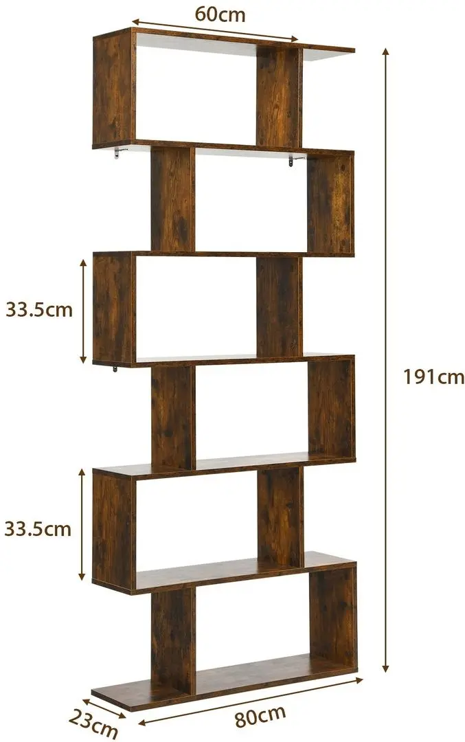 Etajera Costway CB10344CF (Coffee)