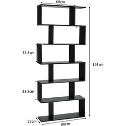 Стеллаж Costway CB10344DK (Black) Thumb