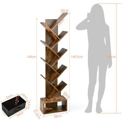 Etajera Costway CB10372CF (Brown) Thumb