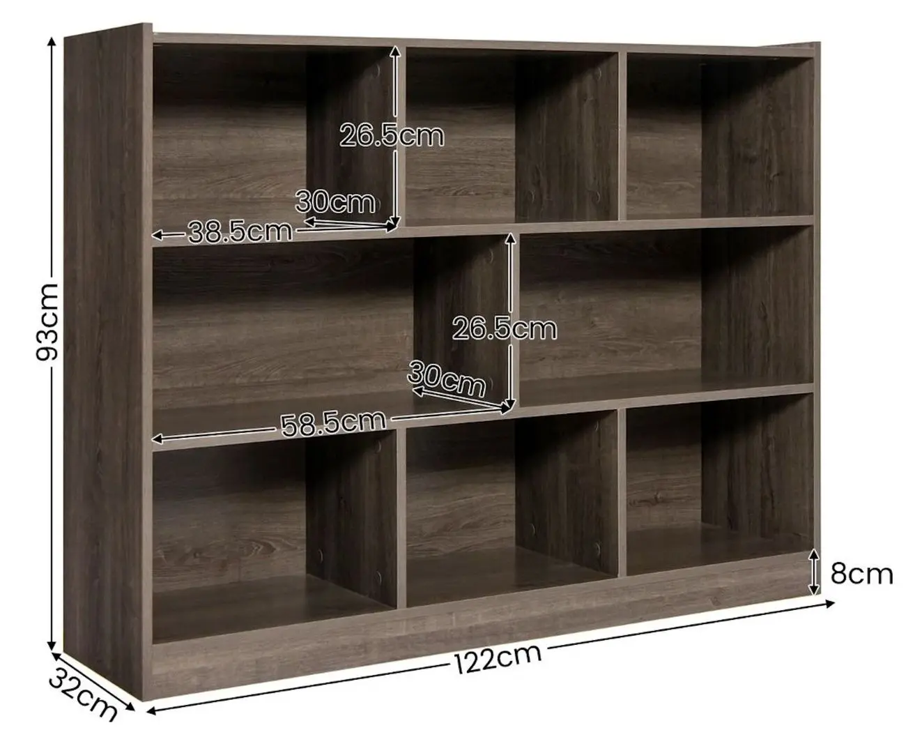 Etajera Costway CB10403GR (Grey)