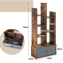 Стеллаж Costway CB10406CF (Brown) Thumb